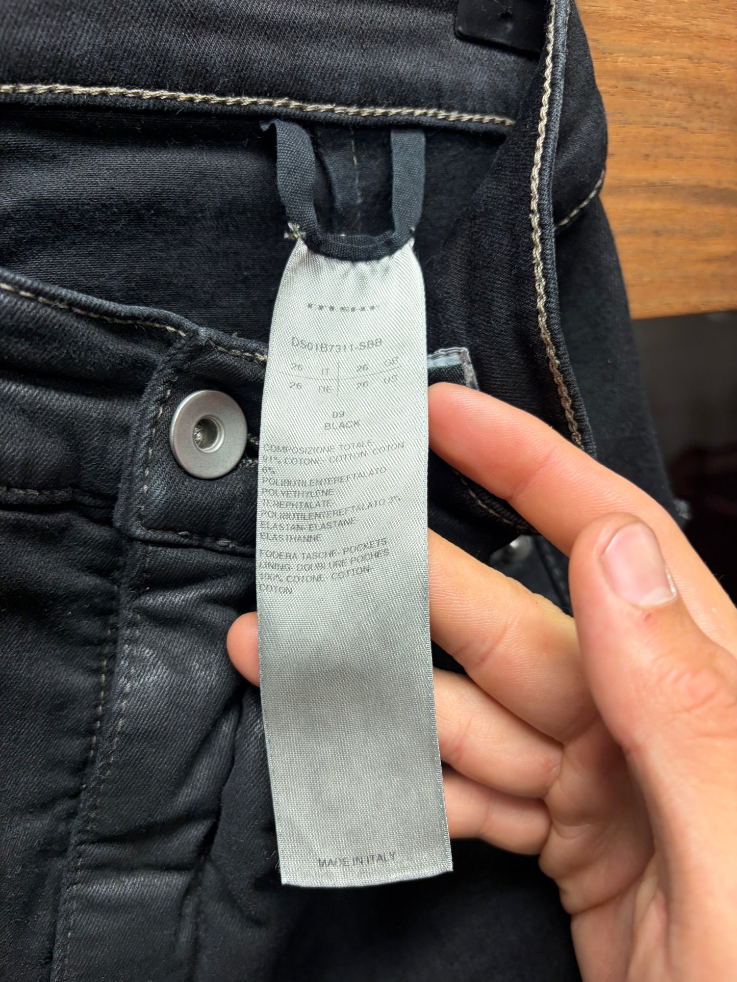 Rick Owens ‘Bolans Banana’ Black Flared Leg Denim