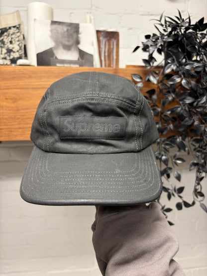 Maison Margiela x Supreme Waxed Black Canvas Box Logo ‘5 Panel’ Hat