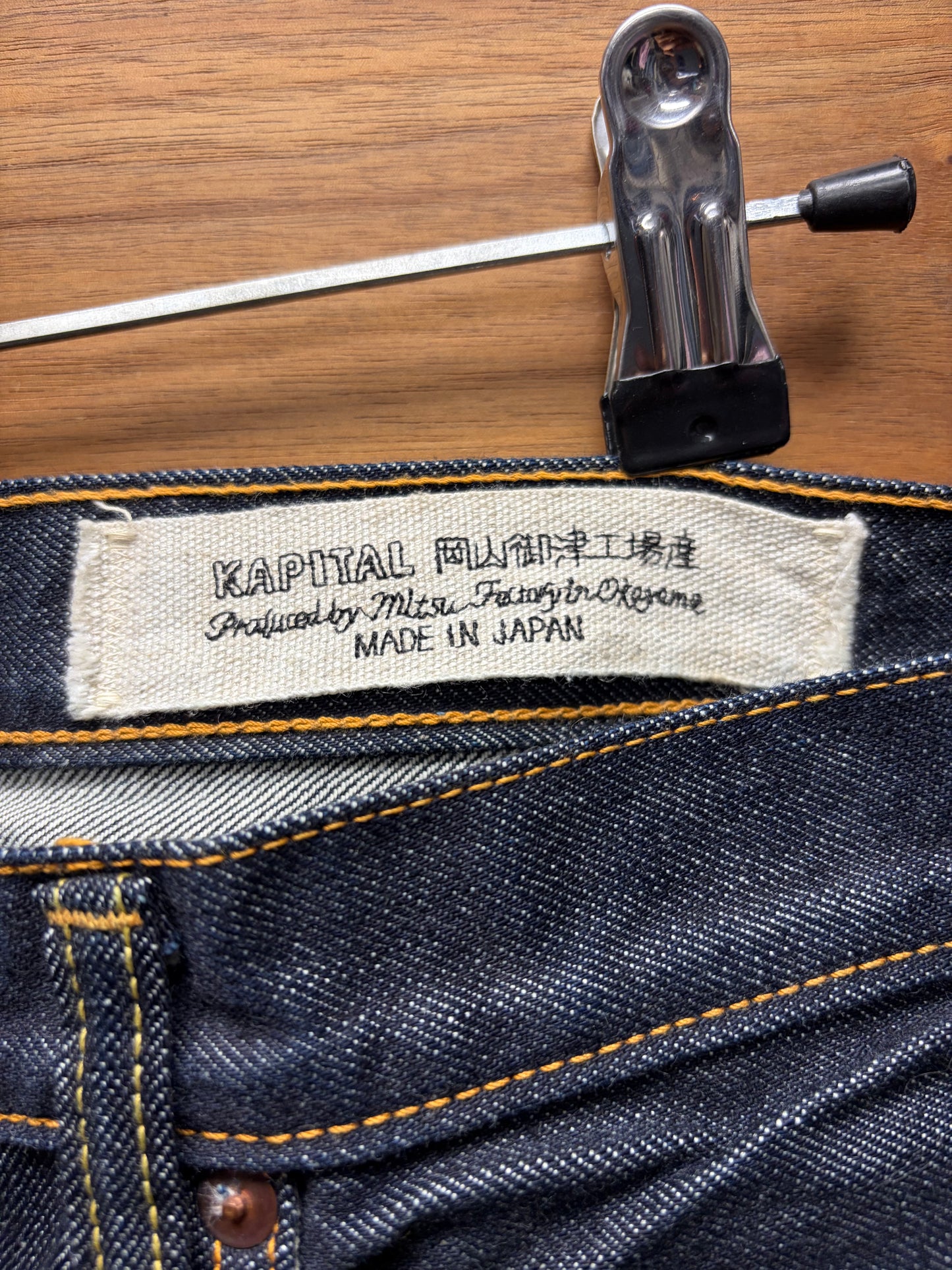 Kapital Raw Indigo Blue Skinny Jeans