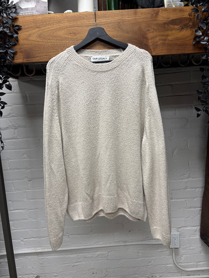 Our Legacy ‘True Roundneck’ Cream Wool Knit Sweater