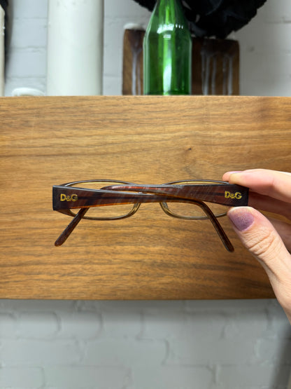 Dolce and Gabbana Rectangular Shape ‘D&G’ Prescription Glasses