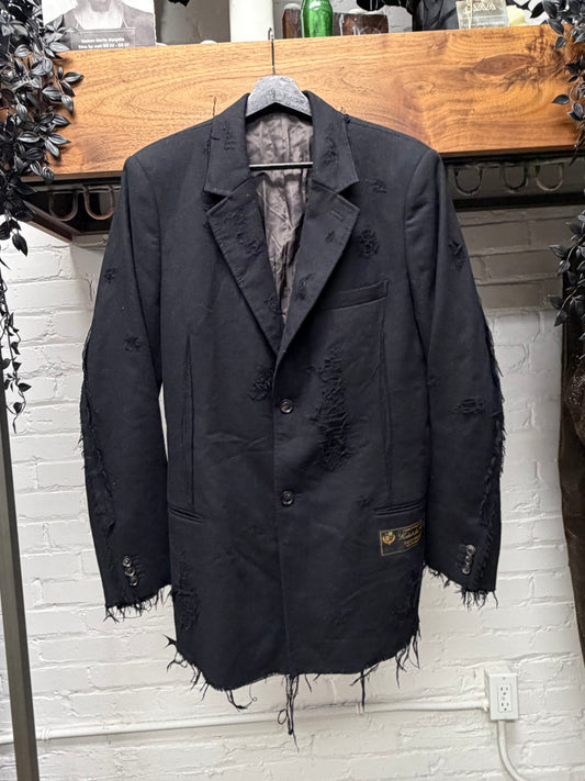 Doublet 1/79 Thrash Distressed Wool Blazer