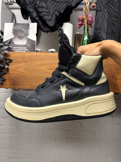 Rick Owens x Converse ‘TurboPWN’ Black/Milk High Top Sneakers