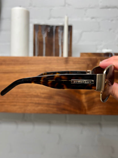 Burberry Tortoiseshell Aviator Sunglasses