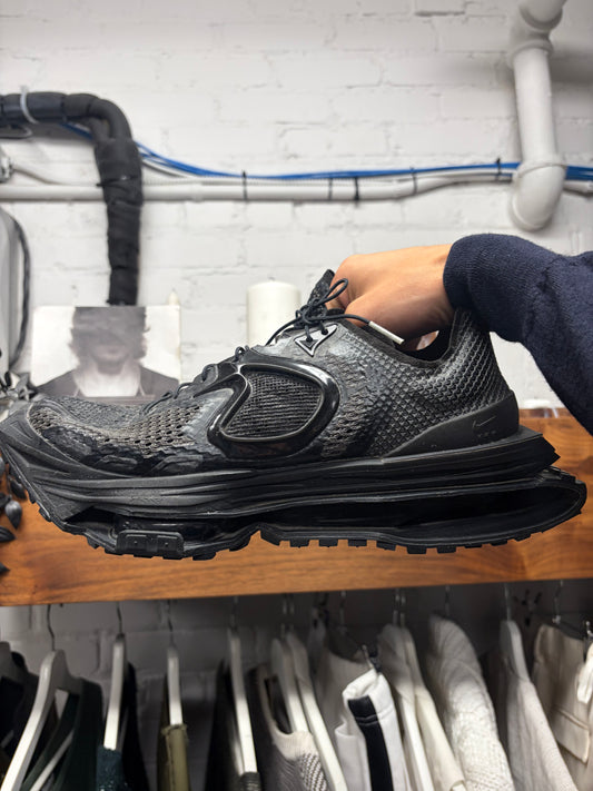 Nike x MMW ‘Zoom 004’ Triple Black Low Top Sneakers