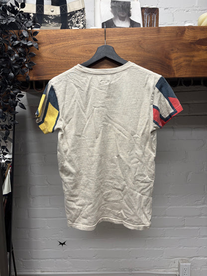 Kapital ‘Varsity’ Vintage Inspired Patchwork Cotton T-Shirt