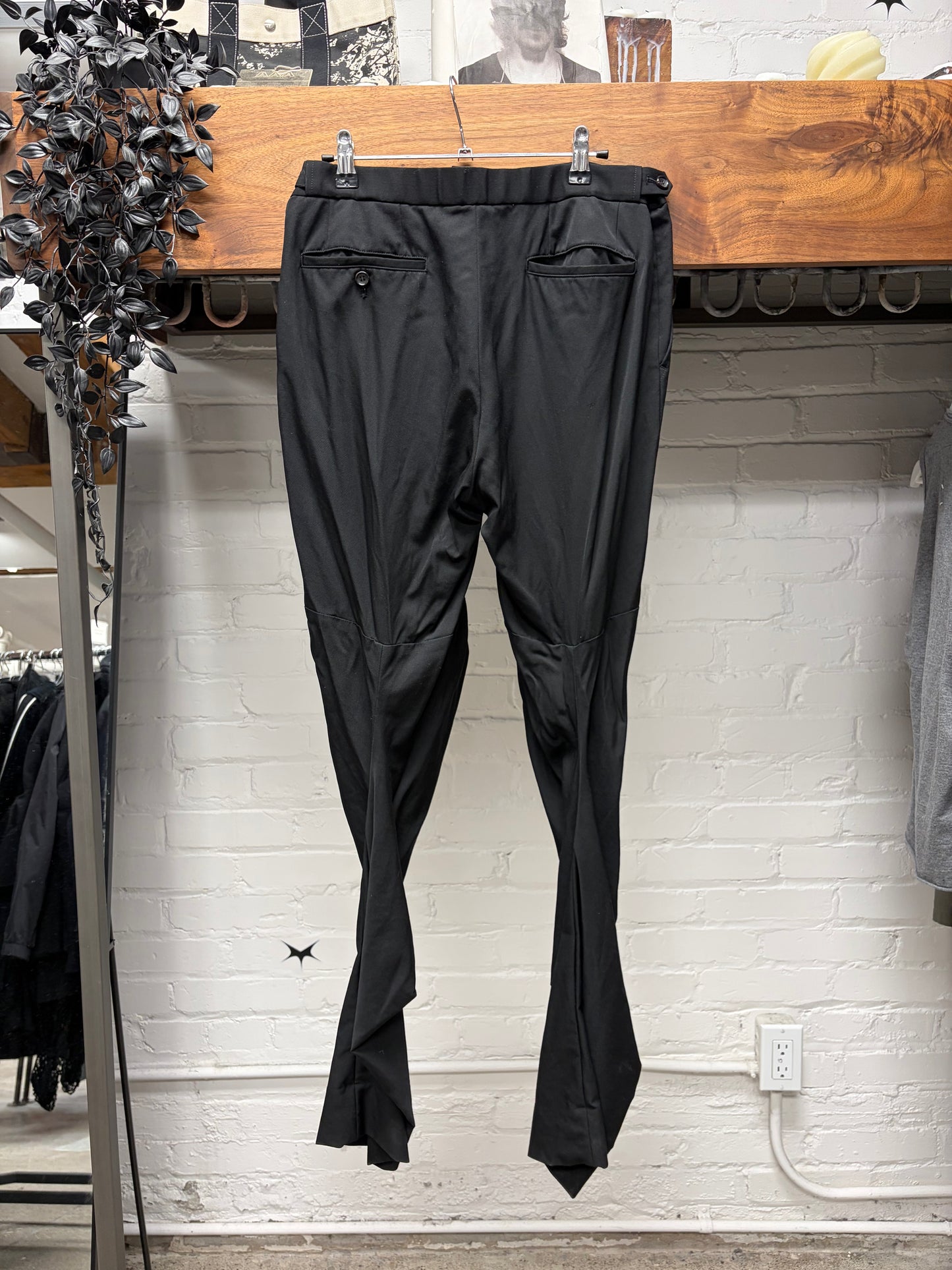 2010 Comme Des Garçons Black Cotton ‘Twist Seam’ Trousers