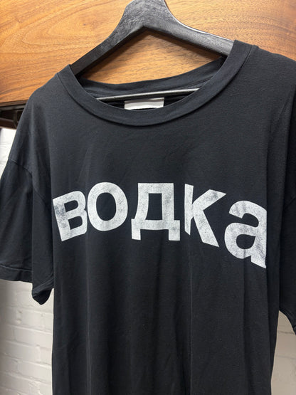 Alexander Digenova ‘Vodka’ Russian Black Short Sleeve T-Shirt