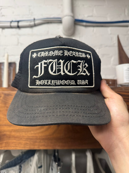 Chrome Hearts ‘Fuck’ Hollywood Exclusive Mesh Trucker Hat