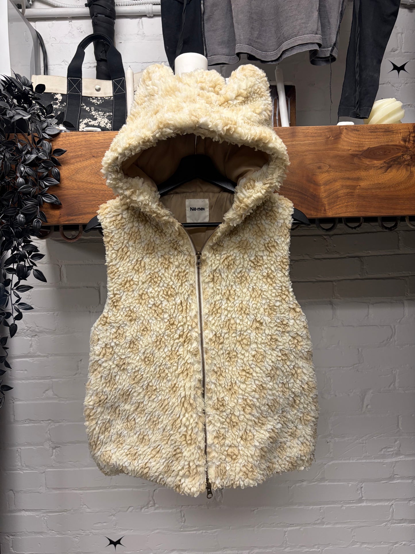 Ne-Net Hooded ‘Bear Ears’ Fleece Sleeveless Vest