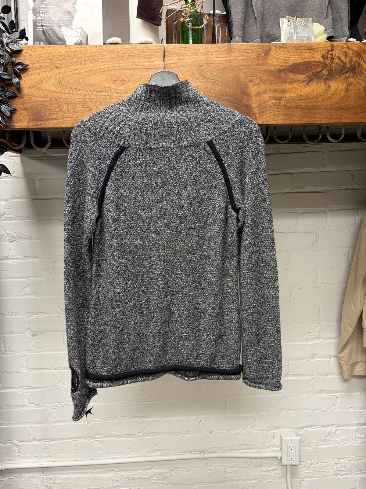 AW09 Undercover ‘Earmuff Maniac’ Watch Window Knitted Grey Sweater