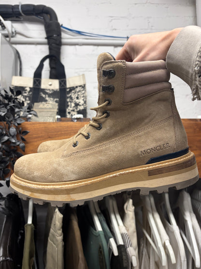 Moncler ‘Peka’ Brown Suede Hiking Boots
