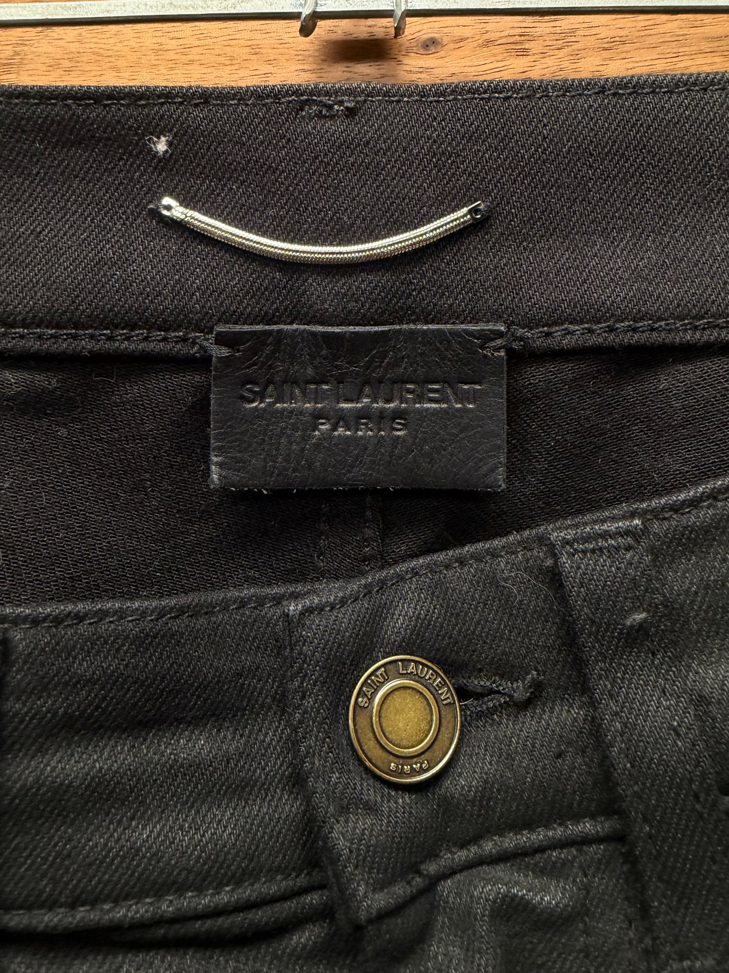 2020 Saint Laurent ‘D02’ Unaltered Black Skinny Jeans