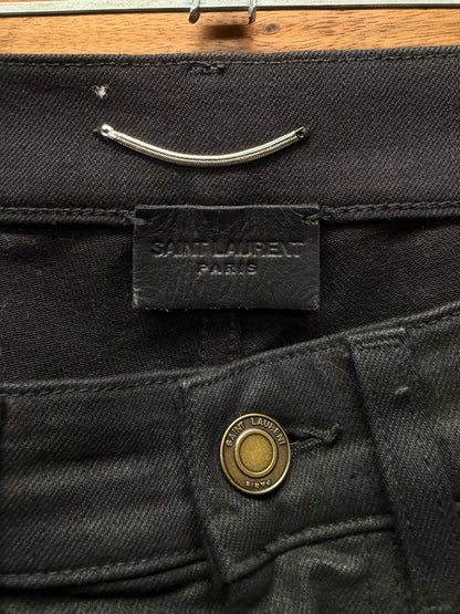 2020 Saint Laurent ‘D02’ Unaltered Black Skinny Jeans
