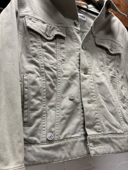 Balenciaga ‘Swing’ Grey Cropped Denim Jacket