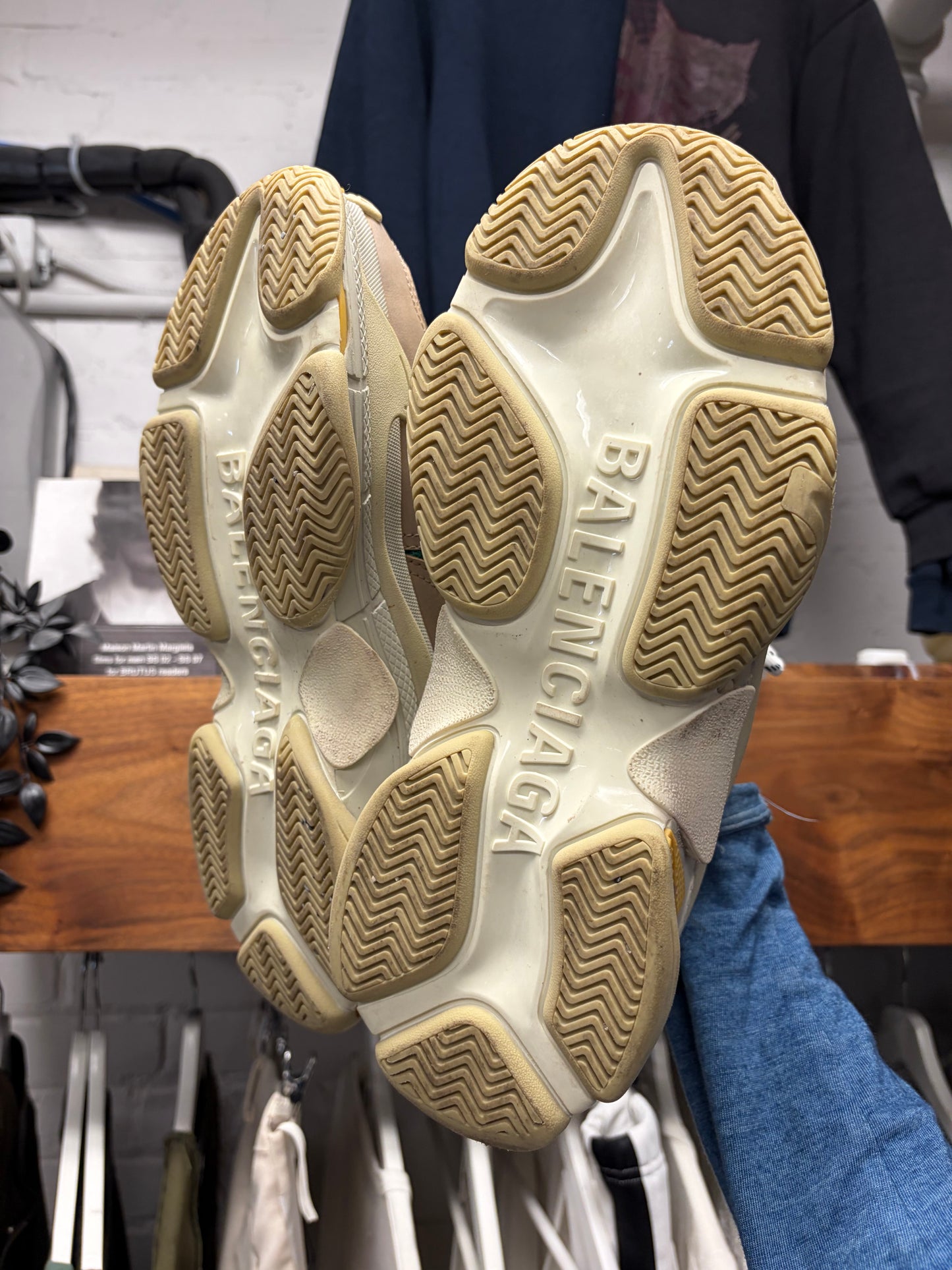 Balenciaga ‘Triple S’ OG Colorway Green/Yellow Oversized Low Top Sneakers