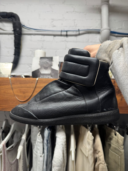 Maison Margiela ‘Future’ Black Leather High Top Sneakers