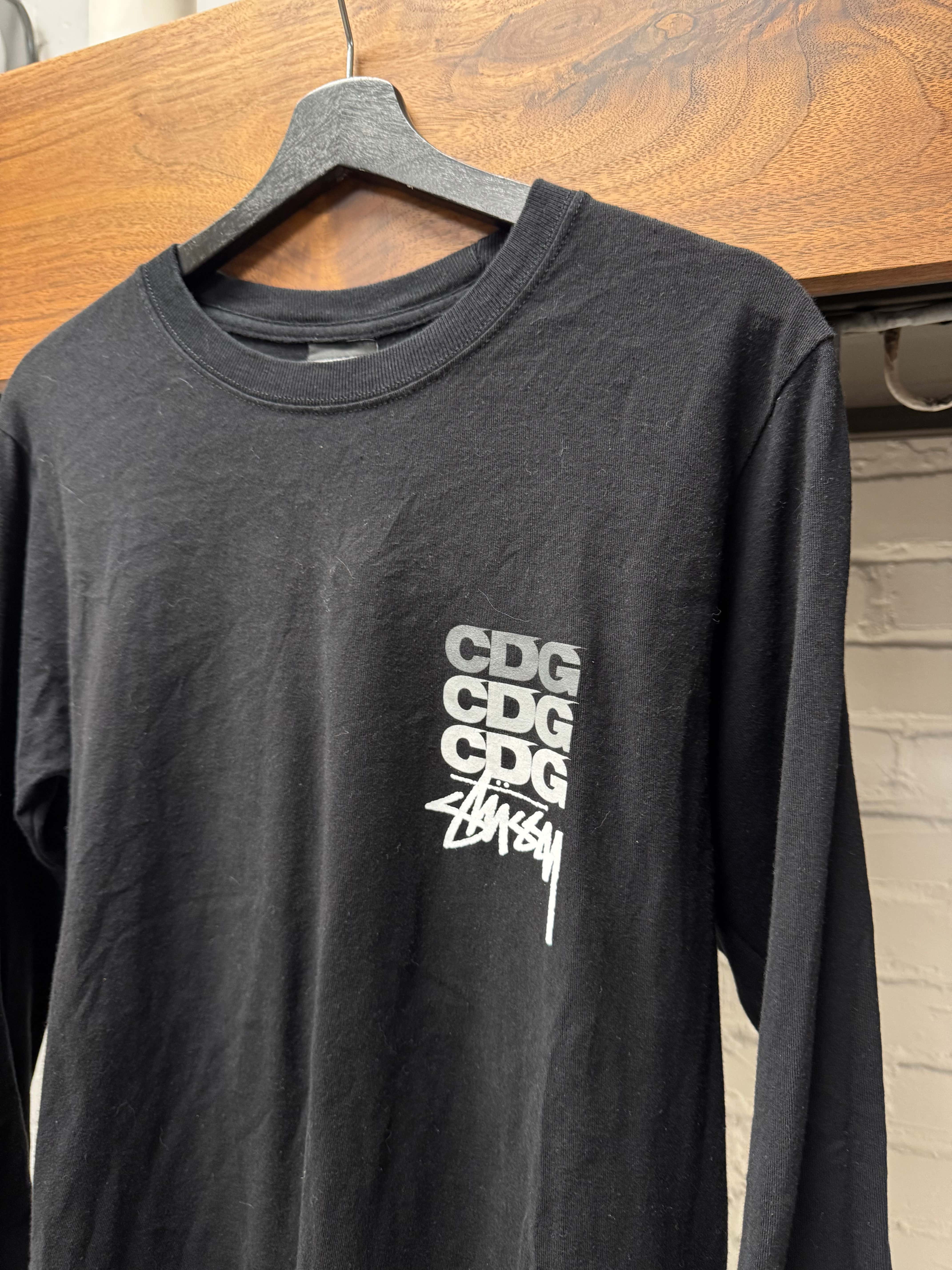 直営販壳サイトです STUSSY× CDG Logo Long Sleeve T-Shirt XL 【公式 