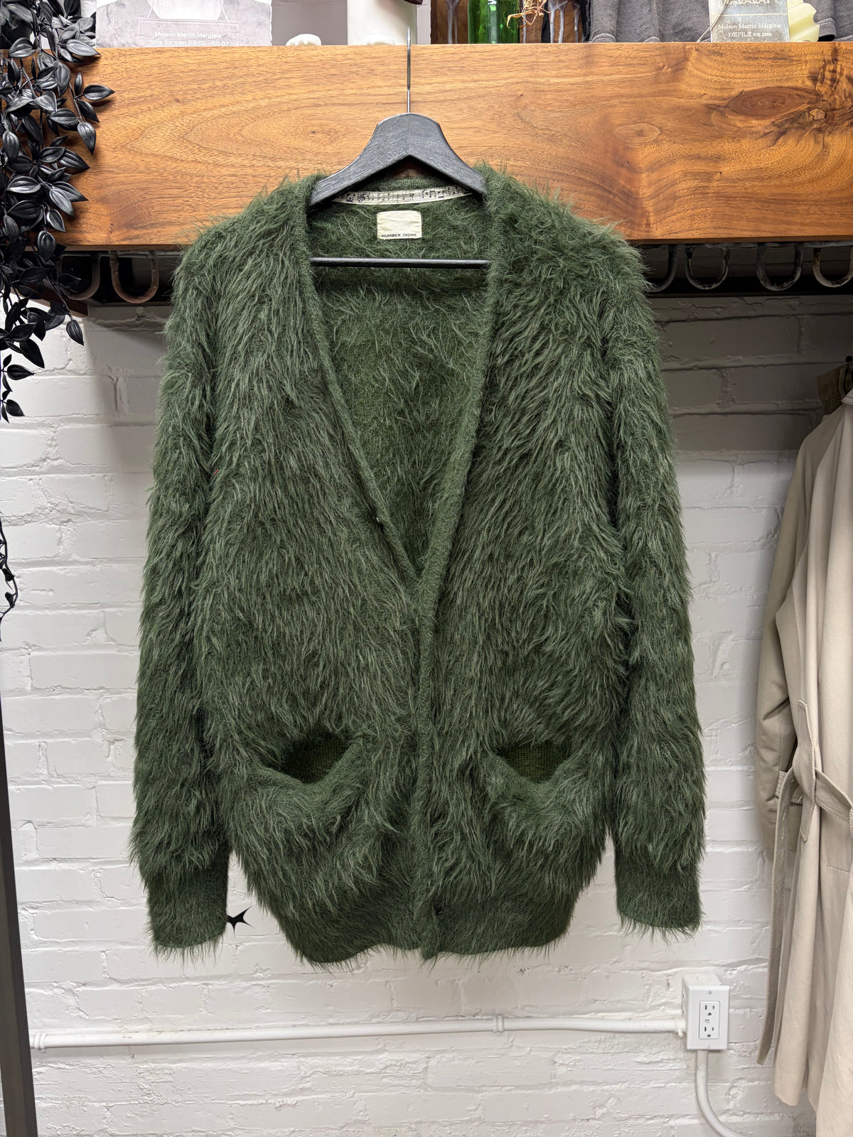 Number (N)ine Mohair Shag Knit ‘Kurt Cobain Inspired’ Cardigan