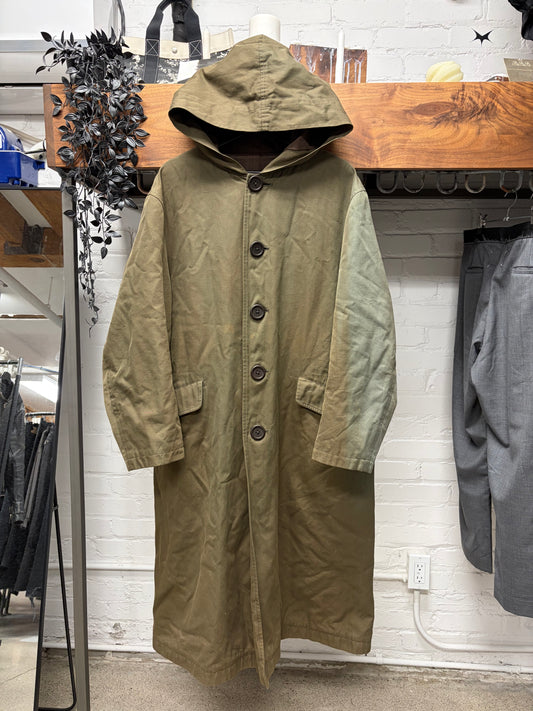 Vintage Yohji Yamamoto ‘Y’s for Men’ Sun Faded Olive Green Hooded Parka