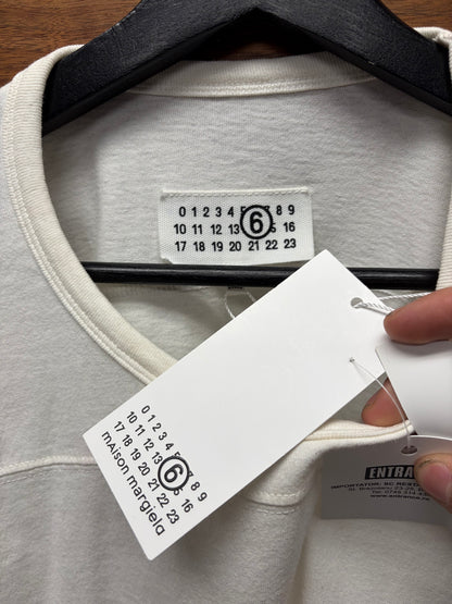 SS2024 Maison Margiela ‘Raglan Shoulder’ Oversized White Football Sleeve Shirt