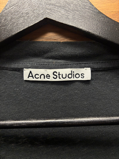 Acne Studios ‘Stockholm Logo’ Distressed Black T-Shirt