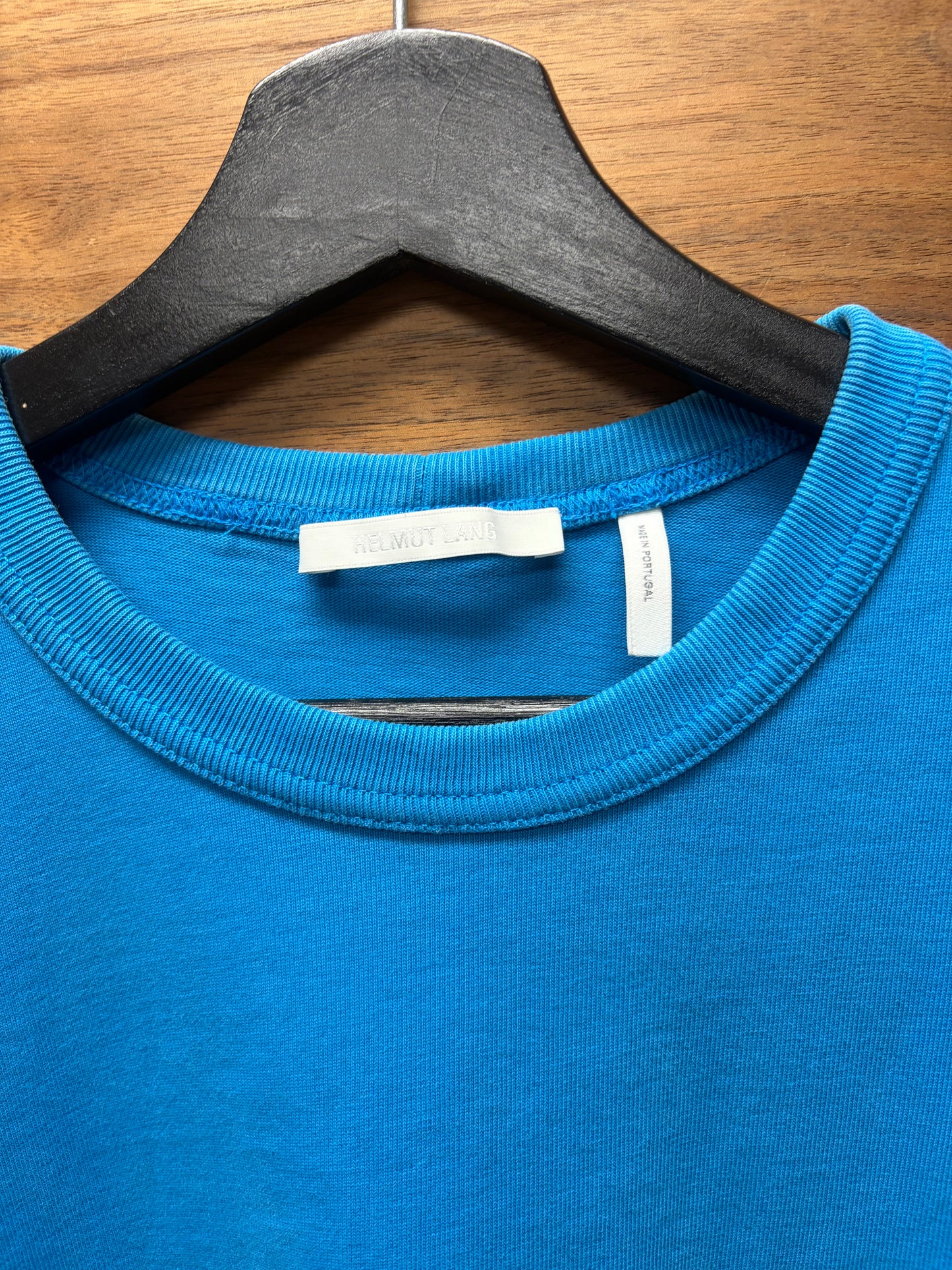 SS2022 Helmut Lang ‘Lifeguard’ Blue/White Graphic T-Shirt