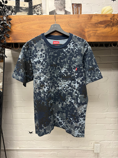 SS2019 Supreme Blue Camo ‘Pocket Logo’ T-Shirt