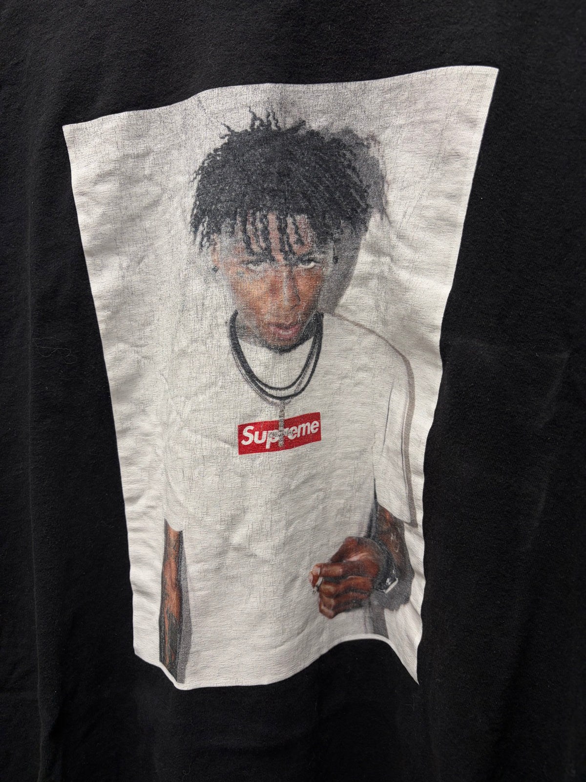 AW2023 Supreme NBA Youngboy Black Photo T-Shirt