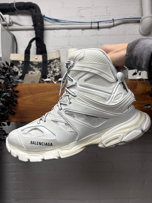 Balenciaga ‘Track Hike’ White High Top Athletic Sneakers
