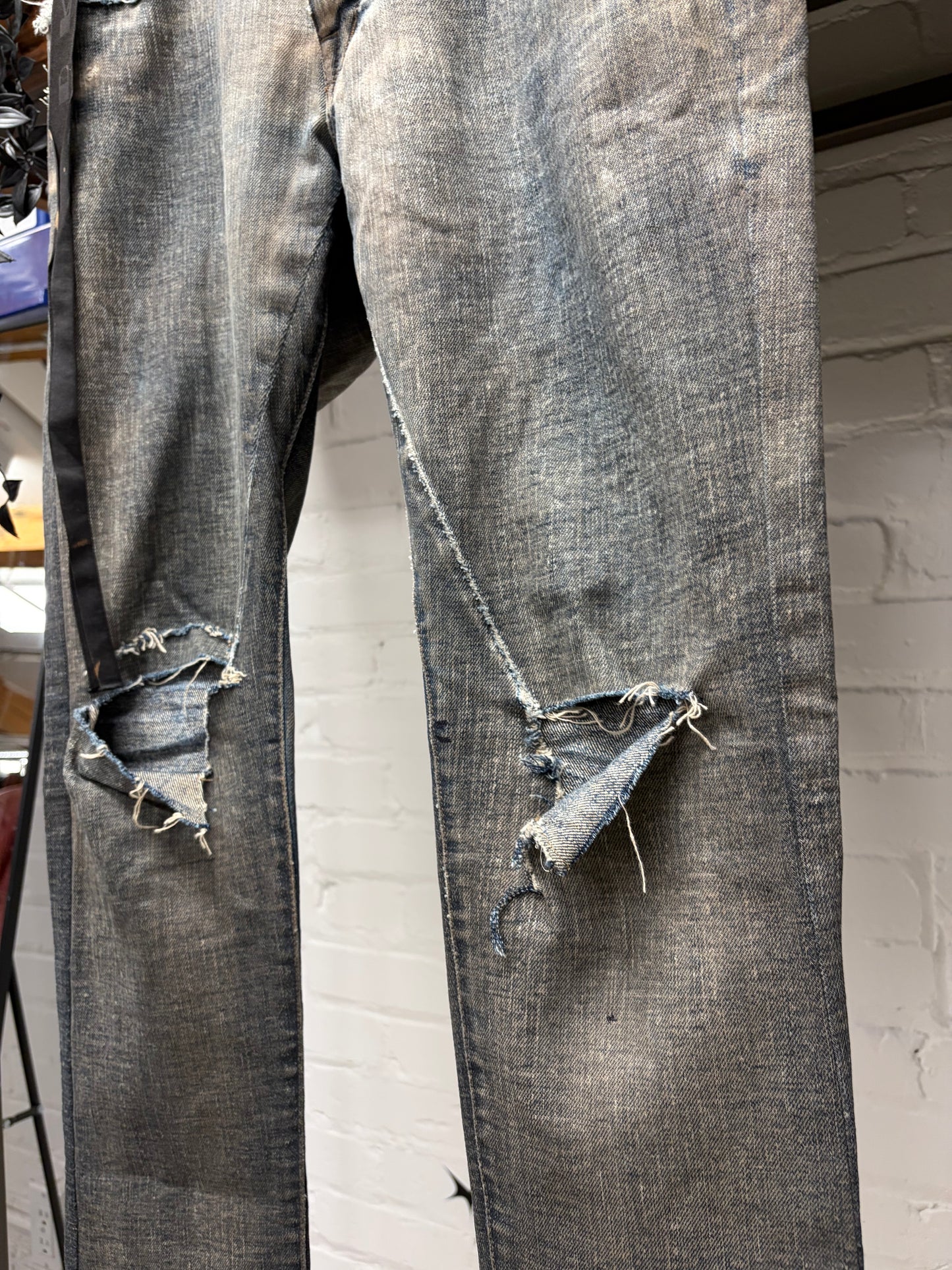 AW2007 Rick Owens ‘Exploder’ Dust Brown Detroit Cut Denim
