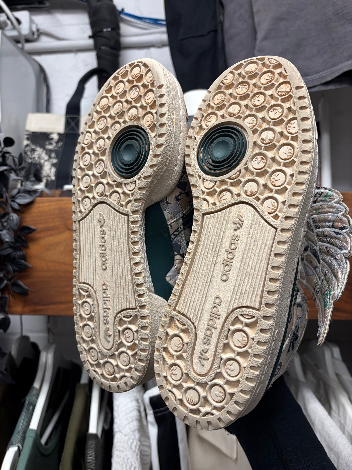 Jeremy Scott x Adidas Forum ‘Wings 1.0’ Money High Top Sneakers