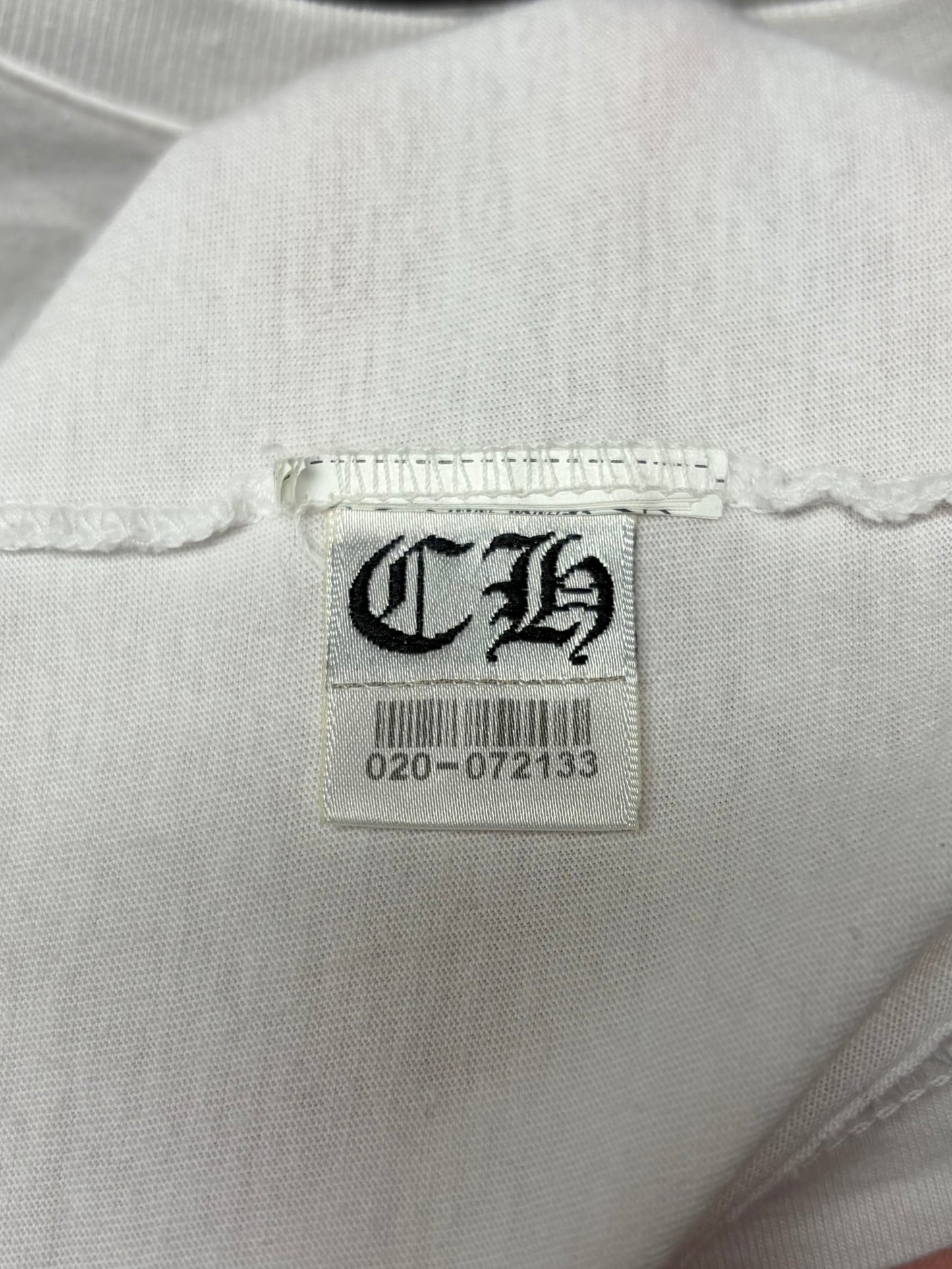 Chrome Hearts ‘Script Logo’ White Short Sleeve Shirt