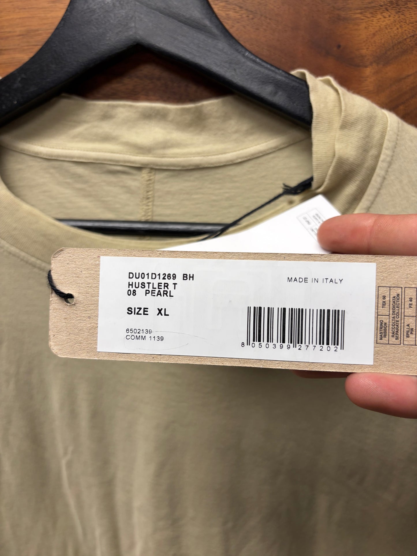 Rick Owens DRKSHDW ‘Hustler’ Pearl Layered Long Sleeve Shirt