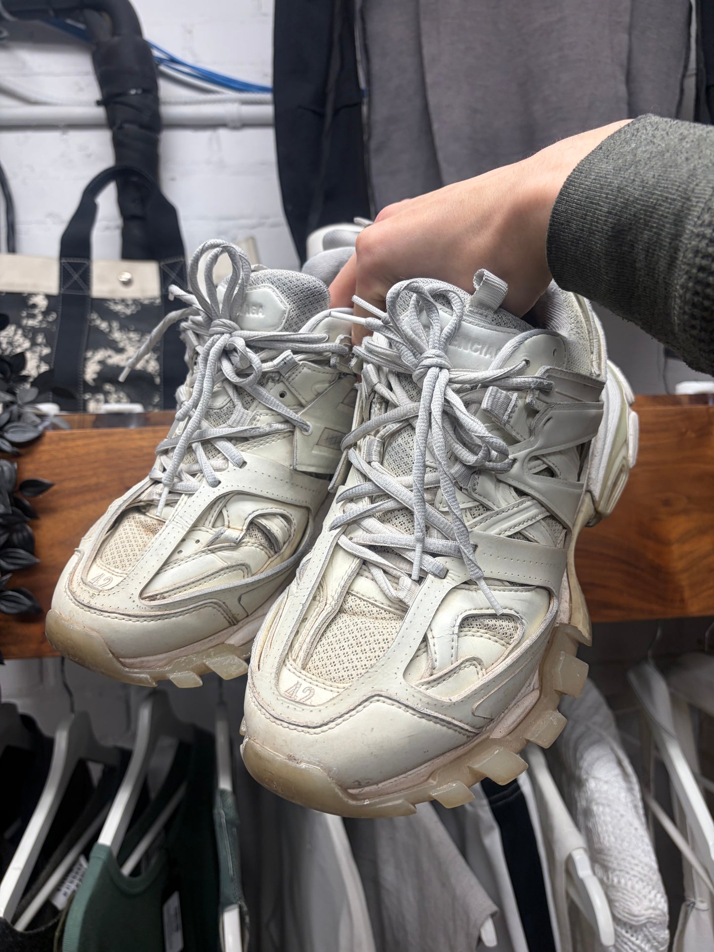 Balenciaga ‘Track Runner’ White Low Top Sneakers