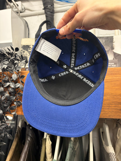 Chrome Hearts ‘CH’ Blue/Orange Embroidered Logo Strap-Back Baseball Hat