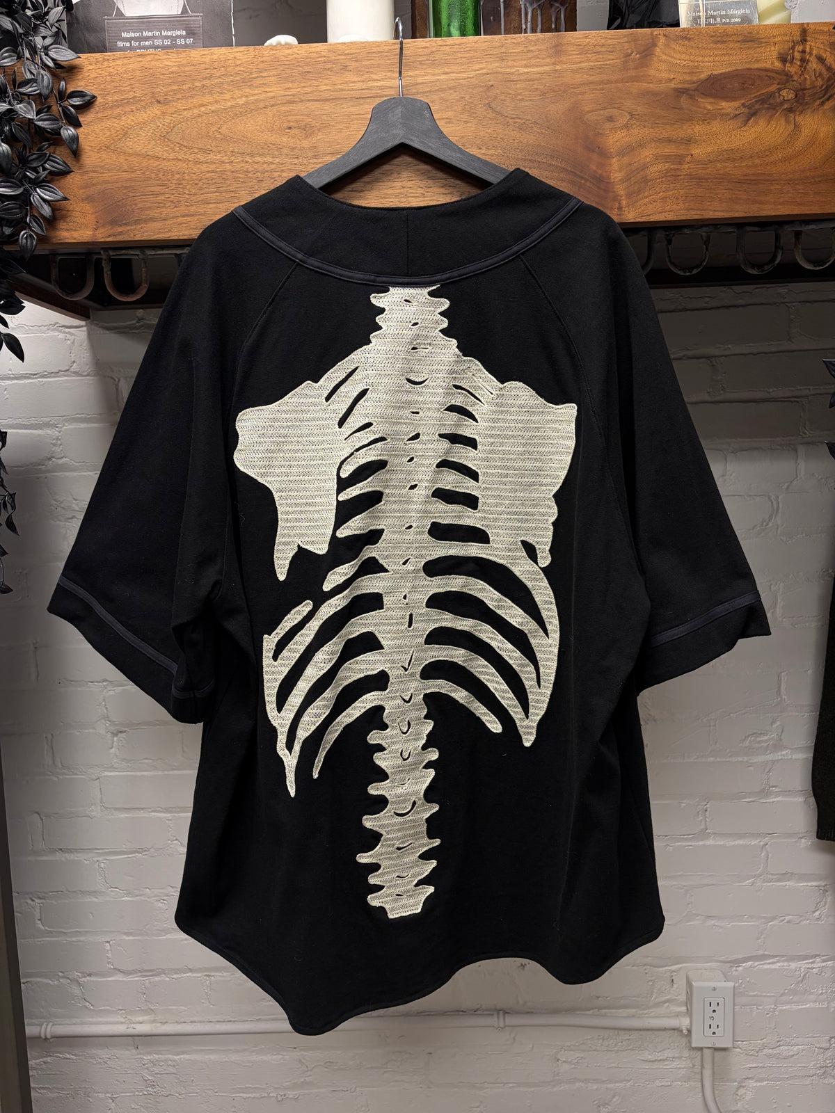 Kapital Kountry ‘16/-‘ Dense Black Bone Baseball Jersey