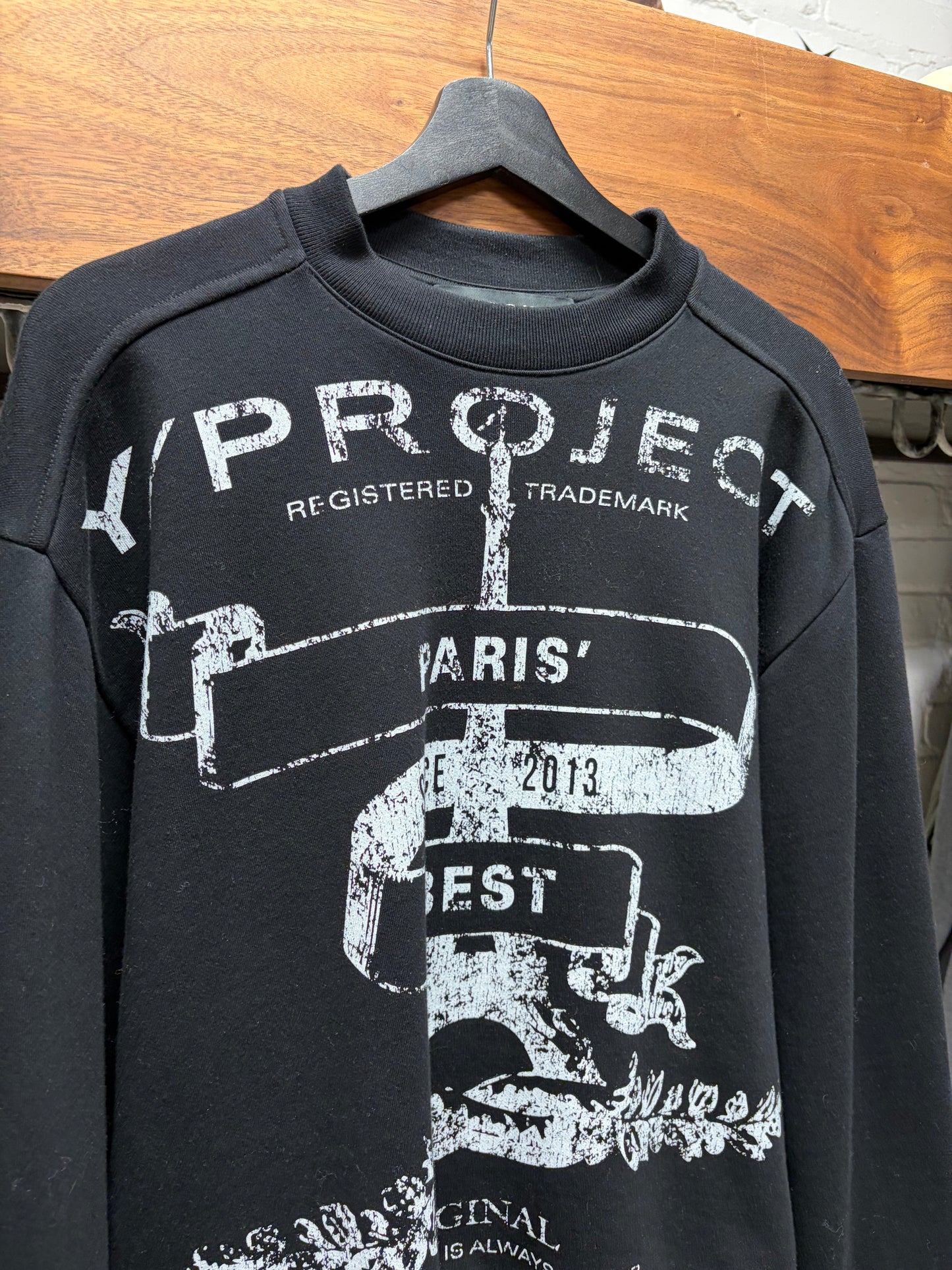 Y-Project ‘Trademark’ Black Oversized Sweatshirt
