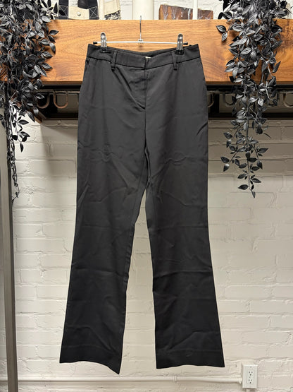 Prada Black Flared Leg Lightweight Trousers