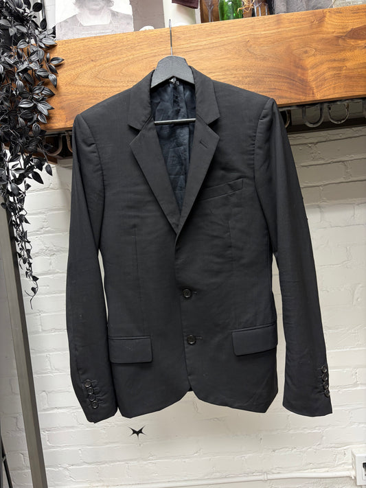 AW2013 Dior Homme Black Slim Cut Blazer with Skinny Lapel