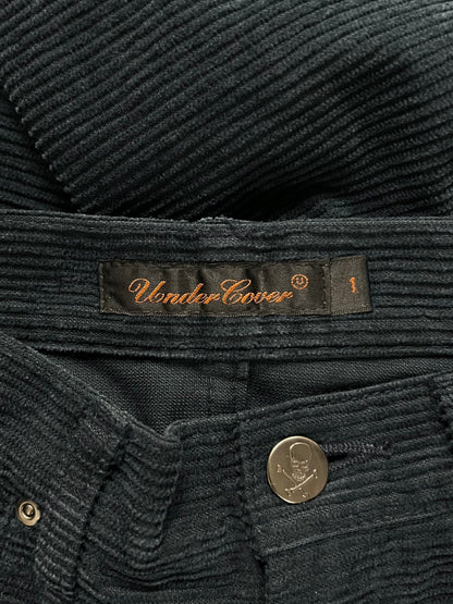 Undercover AW05 “Arts and Crafts” Navy Blue Corduroy Pants