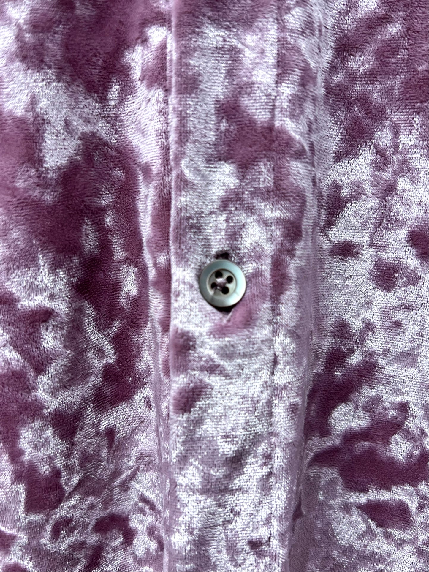 Dries Van Noten Velvet Collared Button Up Shirt