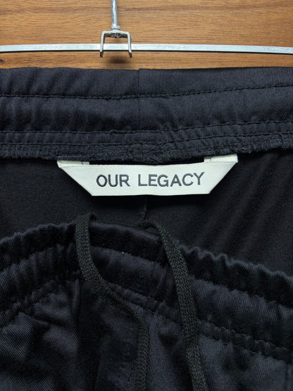 Our Legacy ‘24 Black Crib’ Black/Blue Side Stripe Track Pants