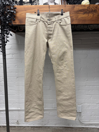 Vintage Helmut Lang ‘Sand’ Classic Raw Bootcut Denim