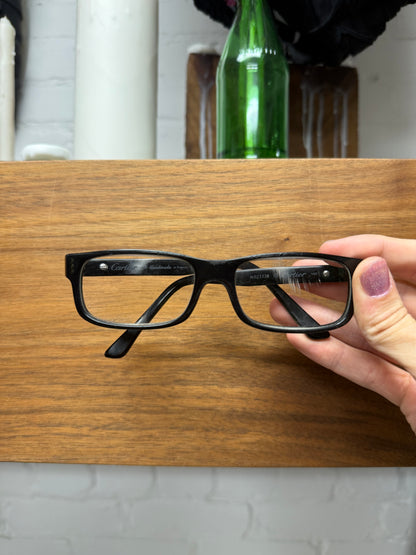 Cartier Black Rectangular Shape Prescription Glasses