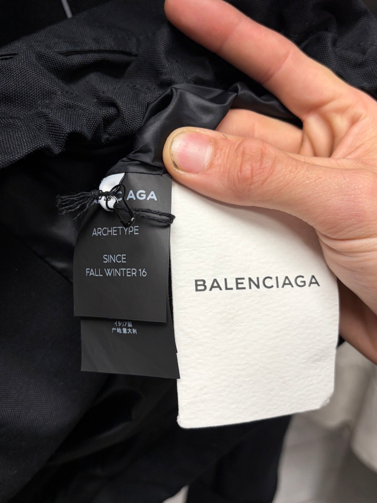 AW2016 Balenciaga ‘Swing’ First Season Demna Cropped Black Jacket