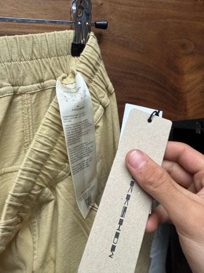 Rick Owens ‘Creatch’ Parchment Wide Leg Drawstring Sweatpants