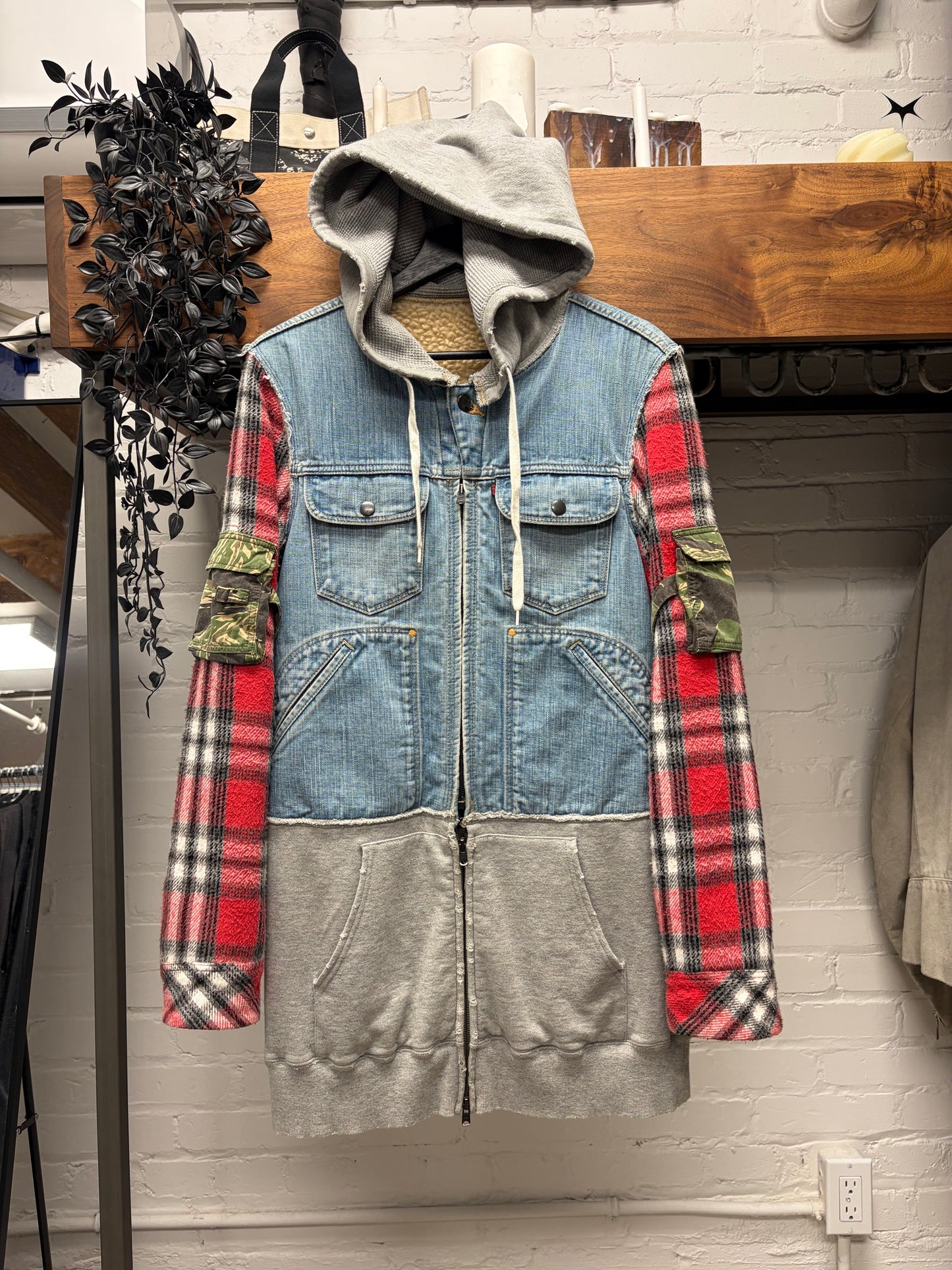 AW2005 Number (N)ine ‘The High Streets’ Hybrid 3 Piece Jacket