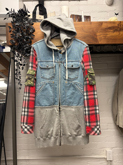 AW2005 Number (N)ine ‘The High Streets’ Hybrid 3 Piece Jacket