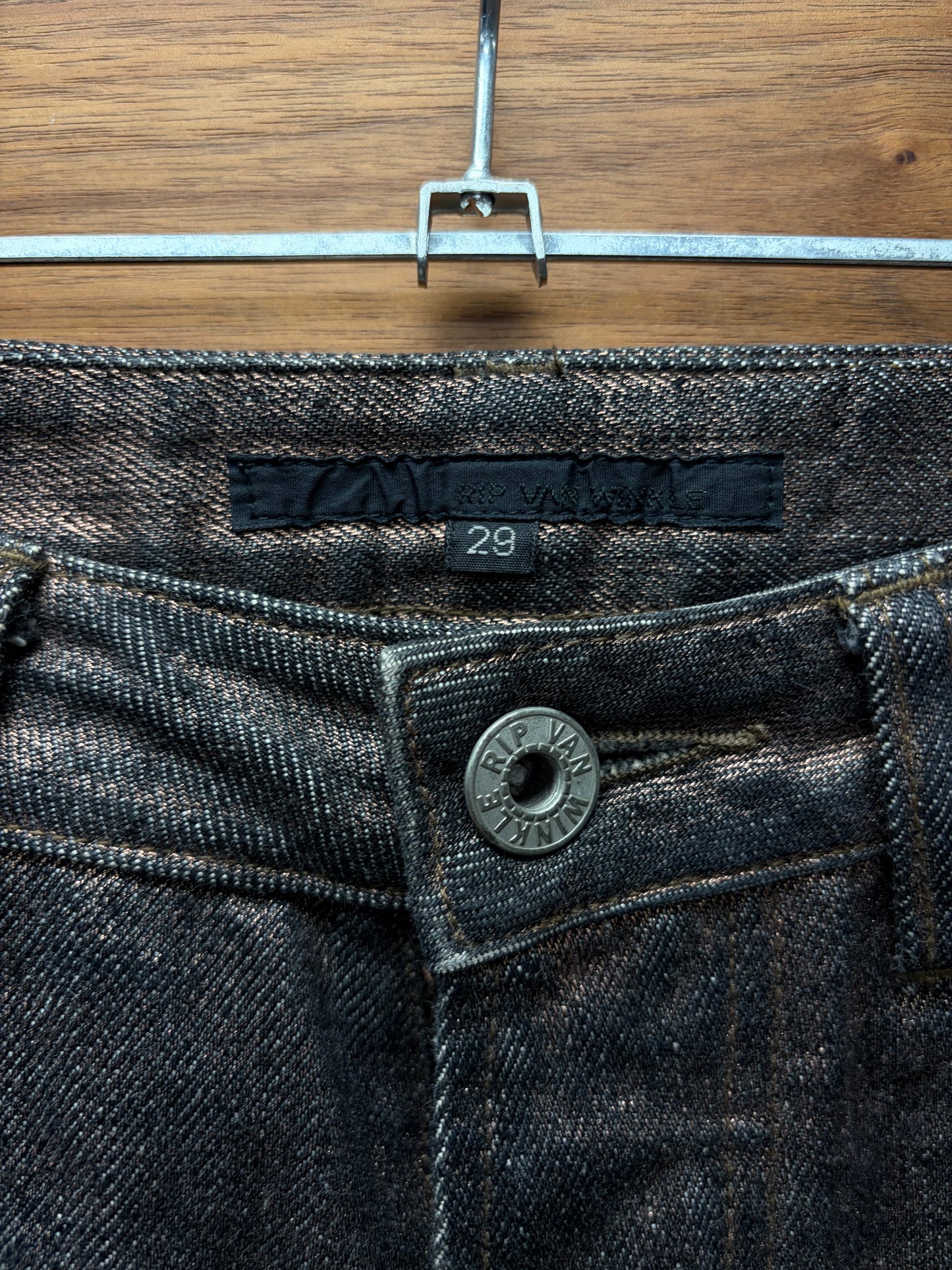 Rip Van Winkle ‘Rustic Wax’ Flared Leg Denim